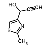 CAS#: 153027-88-4, 1-(2-Methyl-1,3-Thiazol-4-Yl)-2-Propyn-1-Ol