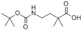 CAS 登录号：153039-17-9， 4-[[(1,1-二甲基乙氧基)羰基]氨基]-2,2-二甲基-丁酸
