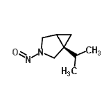 CAS 登录号：153075-15-1， (1R)-1-异丙基-3-亚硝基-3-氮杂双环[3.1.0]己烷