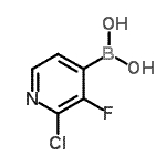 CAS 登录号：153122-60-2， (2-氯-3-氟-4-吡啶基)硼酸