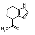 CAS 登录号：153144-60-6， 1-(4,5,6,7-四氢-1H-咪唑并[4,5-c]吡啶-4-基)乙酮