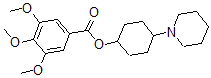 CAS#: 1532-12-3, 4-Piperidinocyclohexyl 3,4,5-Trimethoxybenzoate
