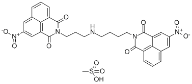 CAS#: 153217-83-5, 4-(3-(3-Nitronaphthalene-1,8-Dicarboximido)Propylamino)-1-(3-Nitronaphthalene-1,8-Dicarboximido)Butane Hydromethanesulfonate