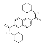 CAS#: 153250-52-3, N,N'-Dicyclohexyl-2,6-Naphthalenedicarboxamide