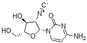CAS 登录号：153265-57-7， 4-氨基-1-[(2R,3S,4S,5R)-4-羟基-5-(羟基甲基)-3-异氰基四氢呋喃-2-基]嘧啶-2-酮