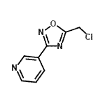 CAS 登录号：15328-03-7， 3-[5-(氯甲基)-1,2,4-恶二唑-3-基]吡啶