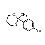 CAS 登录号：153332-89-9， 4-(2-甲基-1,3-二恶烷-2-基)苯酚
