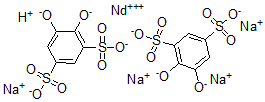 CAS 登录号：15338-78-0， 焦儿茶酚二磺酸四钠钕盐