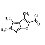 CAS#: 153386-57-3, 2,3,4-Trimethyl-2H-Furo[2,3-c]Pyrazole-5-Carbonyl Chloride