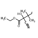 CAS 登录号：153431-42-6， 乙基2-氰基-3-氟-2-羟基-3-甲基丁酸酯