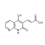 CAS#: 153457-34-2, (2E)-3-(4-Hydroxy-2-Oxo-1,2-Dihydro-1,8-Naphthyridin-3-Yl)Acrylic Acid