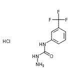 CAS 登录号：153513-69-0， N-[3-(三氟甲基)苯基]肼甲酰胺盐酸盐(1:1)