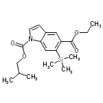 CAS#: 153602-84-7, 5-Ethyl 1-Isobutyl 6-(Trimethylsilyl)-1H-Indole-1,5-Dicarboxylate