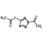 CAS#: 153628-21-8, S-(2-Acetyl-2H-Tetrazol-5-Yl) Ethanethioate