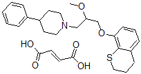 CAS#: 153804-60-5, 8-((2-Methoxy-3-(4-phenylpiperidin-1-yl)propyl)oxy)thiochroman fumarate