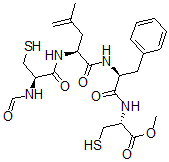CAS#: 153824-53-4, Methyl (2R)-2-[[(2S)-2-[[(2S)-2-[[(2R)-2-Formamido-3-Sulfanylpropanoyl]Amino]-4-Methylpent-4-Enoyl]Amino]-3-Phenylpropanoyl]Amino]-3-Sulfanylpropanoate