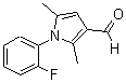 CAS 登录号：153881-54-0， 1-(2-氟苯基)-2,5-二甲基-1H-吡咯-3-甲醛