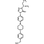 CAS 登录号：153896-47-0， 2-[(2S)-2-丁烷基]-4-{4-[4-(4-甲氧基苯基)-1-哌嗪基]苯基}-2,4-二氢-3H-1,2,4-三唑-3-酮