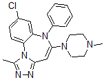 CAS#: 153901-56-5, 8-Chloro-1-Methyl-5-(4-Methylpiperazin-1-Yl)-6-Phenyl-[1,2,4]Triazolo[4,3-a][1,5]Benzodiazepine
