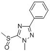 CAS 登录号：154106-10-2， 1-甲基-5-甲基亚磺酰-3-苯基-1,2,4-三唑
