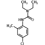 CAS 登录号：15441-97-1， 3-(4-氯-2-甲基苯基)-1,1-二乙基脲