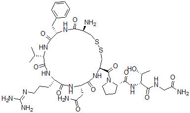 CAS 登录号：154445-03-1， 2-L-苯丙氨酸-3-L-缬氨酸-4-L-精氨酸-8-L-苏氨酸-缩宫素