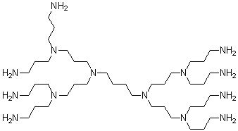 CAS#: 154487-83-9, 4,17-Bis(3-Aminopropyl)-8,13-Bis(3-(Bis(3-Aminopropyl)Amino)Propyl)-4,8,13,17-Tetraazaeicosane-1,20-Diamine