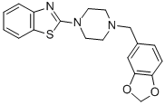 CAS#: 155106-73-3, 2-[4-(1,3-Benzodioxol-5-Ylmethyl)Piperazin-1-Yl]-1,3-Benzothiazole