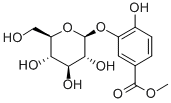 CAS#: 155112-92-8, Methyl 4-Hydroxy-3-[(2S,3R,4S,5S,6R)-3,4,5-Trihydroxy-6-(Hydroxymethyl)Oxan-2-Yl]Oxybenzoate