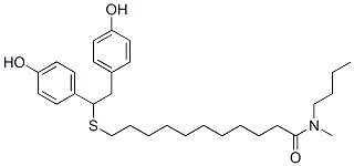 CAS#: 155143-02-5, 11-[1,2-Bis(4-Hydroxyphenyl)Ethylsulfanyl]-N-Butyl-N-Methylundecanamide