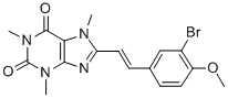 CAS#: 155271-51-5, 8-[2-(3-Bromo-4-Methoxyphenyl)Ethenyl]-1,3,7-Trimethylpurine-2,6-Dione