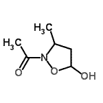 CAS 登录号：155655-68-8， 1-(5-羟基-3-甲基-1,2-恶唑烷-2-基)乙酮