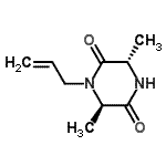 CAS 登录号：155767-05-8， (3S,6R)-1-烯丙基-3,6-二甲基-2,5-哌嗪二酮