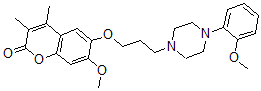 CAS#: 155773-59-4, 7-Methoxy-6-[3-[4-(2-Methoxyphenyl)Piperazin-1-Yl]Propoxy]-3,4-Dimethylchromen-2-One