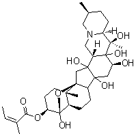 CAS#: 15585-38-3, (3beta,4alpha,9beta,16beta,22xi)-4,12,14,16,17,20-Hexahydroxy-4,9-Epoxycevan-3-Yl (2Z)-2-Methyl-2-Butenoate