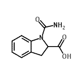 CAS 登录号：155883-52-6， 1-氨基甲酰-2-吲哚啉羧酸