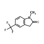 CAS 登录号：156136-69-5， 1-甲基-5-(三氟甲基)-1,3-二氢-2H-吲哚-2-硫酮