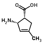 CAS 登录号：156292-41-0， (1R,2S)-2-氨基-4-甲基-3-环戊烯-1-羧酸