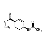 CAS 登录号：156359-67-0， 甲基(1R,4S)-4-乙酰氨基-2-环己烯-1-羧酸酯