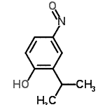 CAS 登录号：15640-53-6， 2-异丙基-4-亚硝基苯酚