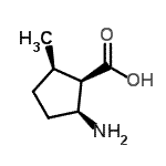 CAS 登录号：156406-13-2， (1R,2S,5R)-2-氨基-5-甲基环戊烷羧酸