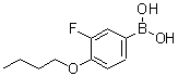CAS 登录号：156487-13-7， (4-丁氧基-3-氟苯基)硼酸