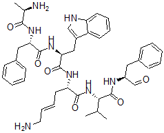 CAS#: 156586-93-5, (E,2S)-6-Amino-2-[[(2S)-2-[[(2S)-2-[[(2R)-2-Aminopropanoyl]Amino]-3-Phenylpropanoyl]Amino]-3-(1H-Indol-3-Yl)Propanoyl]Amino]-N-[(2S)-3-Methyl-1-Oxo-1-[[(2S)-1-Oxo-3-Phenylpropan-2-Yl]Amino]Butan-2-Yl]Hex-4-Enamide
