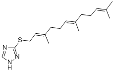 CAS#: 156604-45-4, 3-[(2E,6E)-3,7,11-Trimethyldodeca-2,6,10-Trienyl]Sulfanyl-2H-1,2,4-Triazole