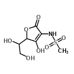CAS 登录号：156862-01-0， N-[5-(1,2-二羟基乙基)-4-羟基-2-氧代-2,5-二氢-3-呋喃基]甲烷磺酰胺