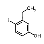 CAS#: 156878-64-7, 3-Ethyl-4-Iodophenol