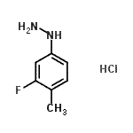 CAS 登录号：156941-64-9， (3-氟-4-甲基苯基)肼氯化物
