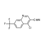 CAS 登录号：157301-81-0， 4-氯-7-(三氟甲基)-3-喹啉甲腈