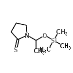 CAS 登录号：157439-40-2， 1-{1-[(三甲基硅烷基)氧基]乙基}-2-吡咯烷硫酮