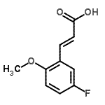 CAS 登录号：157518-45-1， (2E)-3-(5-氟-2-甲氧基苯基)丙烯酸